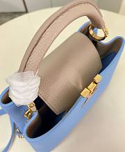 Fortok Louis Vuitton Capucines BB Bag Blue M21887 27x18x9cm - 5