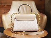 Fortok Gucci Horsebit 1955 Beige Bag 703848 22x16x10.5cm - 3