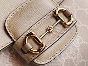 Fortok Gucci Horsebit 1955 Beige Bag 703848 22x16x10.5cm - 2