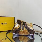 Fortok Fendace Silk Fabric Fendace FF Small Fendi First Multicolor 10429 26x9.5x18cm - 6
