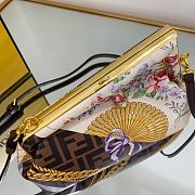 Fortok Fendace Silk Fabric Fendace FF Small Fendi First Multicolor 10429 26x9.5x18cm - 4