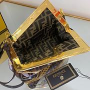 Fortok Fendace Silk Fabric Fendace FF Small Fendi First Multicolor 10429 26x9.5x18cm - 3