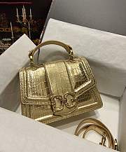 Fortok Dolice&Gabbana Crocodile Pattern Bag Gold 5538 27x18x8cm - 1