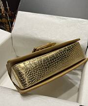 Fortok Dolice&Gabbana Crocodile Pattern Bag Gold 5538 27x18x8cm - 3