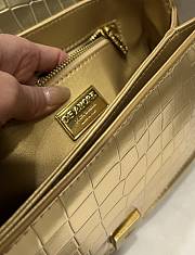 Fortok Dolice&Gabbana Crocodile Pattern Bag Gold 5538 27x18x8cm - 4