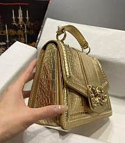 Fortok Dolice&Gabbana Crocodile Pattern Bag Gold 5538 27x18x8cm - 6