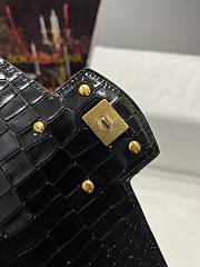 Fortok Dolice&Gabbana Crocodile Pattern Bag Black 5538 27x18x8cm - 4