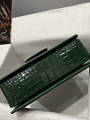 Fortok Dolice&Gabbana Crocodile Pattern Bag Green 5538 27x18x8cm - 3