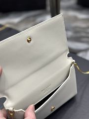 Fortok Saint Laurent Monogram Small Bag White 635095 18x11x2cm - 6