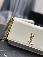 Fortok Saint Laurent Monogram Small Bag White 635095 18x11x2cm - 5