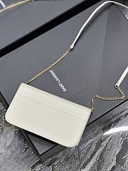 Fortok Saint Laurent Monogram Small Bag White 635095 18x11x2cm - 4