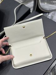 Fortok Saint Laurent Monogram Small Bag White 635095 18x11x2cm - 3