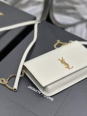 Fortok Saint Laurent Monogram Small Bag White 635095 18x11x2cm - 2