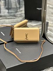 Fortok Saint Laurent Monogram Small Bag Beige 635095 18x11x2cm - 1