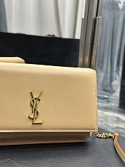 Fortok Saint Laurent Monogram Small Bag Beige 635095 18x11x2cm - 6