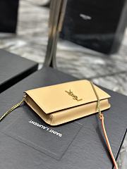 Fortok Saint Laurent Monogram Small Bag Beige 635095 18x11x2cm - 4