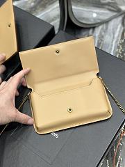 Fortok Saint Laurent Monogram Small Bag Beige 635095 18x11x2cm - 3