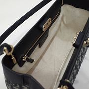 Fortok Dior Medium Key Bag Blue Dior Oblique Jacquard 6098 - 3