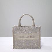Fortok Dior New Lace Tote Bag Beige 1286 26x21x14cm - 1
