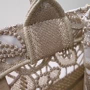Fortok Dior New Lace Tote Bag Beige 1286 26x21x14cm - 2
