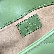 Fortok Gucci GG Marmont Mini Bag Green 16.5x9.5x4.5cm - 2