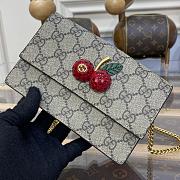 Fortok Gucci GG Supreme Mini Cherry Bag 16.5x10x4.5cm - 4