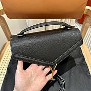 Fortok Saint Laurent Cassandra Medium Grained Leather Bag Black 24.5x20x11.5cm - 5