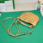 Fortok Bottega Veneta Mini Sardine Bag Gold 20x12x2.5cm - 2