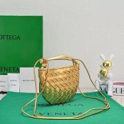Fortok Bottega Veneta Mini Sardine Bag Gold 20x12x2.5cm - 4