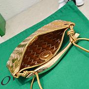 Fortok Bottega Veneta Mini Sardine Bag Gold 20x12x2.5cm - 3