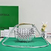 Fortok Bottega Veneta Mini Sardine Bag Silver 20x12x2.5cm - 1