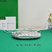 Fortok Bottega Veneta Mini Sardine Bag Silver 20x12x2.5cm - 6