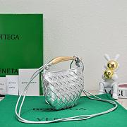 Fortok Bottega Veneta Mini Sardine Bag Silver 20x12x2.5cm - 4