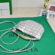 Fortok Bottega Veneta Mini Sardine Bag Silver 20x12x2.5cm - 3
