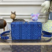 Fortok Louis Vuitton Soft Trunk Bag Blue 22.5x14x5cm - 1