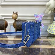 Fortok Louis Vuitton Soft Trunk Bag Blue 22.5x14x5cm - 6