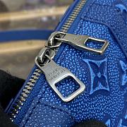 Fortok Louis Vuitton Soft Trunk Bag Blue 22.5x14x5cm - 5