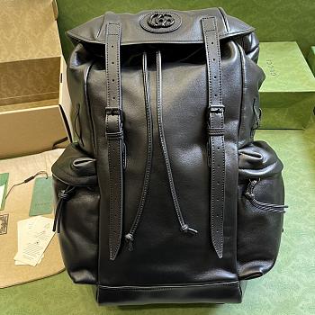 Fortok Louis Vuitton Black Backpack With Tonal Double G