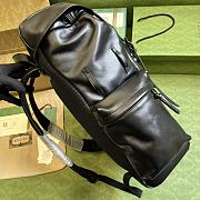 Fortok Louis Vuitton Black Backpack With Tonal Double G - 3