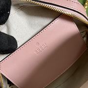 Fortok Gucci GG Matelasse Leather Top Handle Bag Pink 19x13x11cm - 3