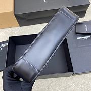 Fortok Saint Laurent Le5A7 Hobo Shoulder Bag in Black 24.5x16x6cm - 4