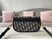 Fortok Dior Bobby Oblique Bag Blue 22x13x5cm - 2