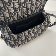Fortok Dior Bobby Oblique Bag Blue 22x13x5cm - 6