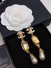 Fortok Chanel Classic Logo Chanel Earrings Goddess - 5