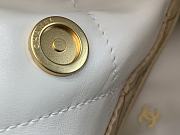 Fortok Chanel 22 Handbag White Gold Hardware 42x39x8cm - 4