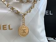 Fortok Chanel 22 Handbag White Gold Hardware 42x39x8cm - 5