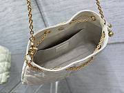 Fortok Dior Large Ammi Bag White 31x18x13cm - 3