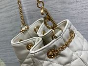 Fortok Dior Large Ammi Bag White 31x18x13cm - 4