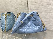 Fortok Dior Large Ammi Bag Blue 31x18x13cm - 1