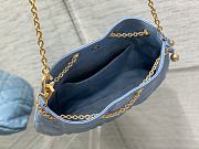 Fortok Dior Large Ammi Bag Blue 31x18x13cm - 6